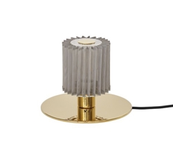 In The Sun 220 bordlampe, guld/sølv