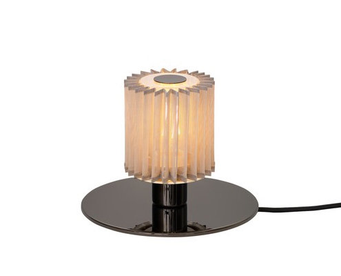 In The Sun 220 bordlampe, sort/sølv