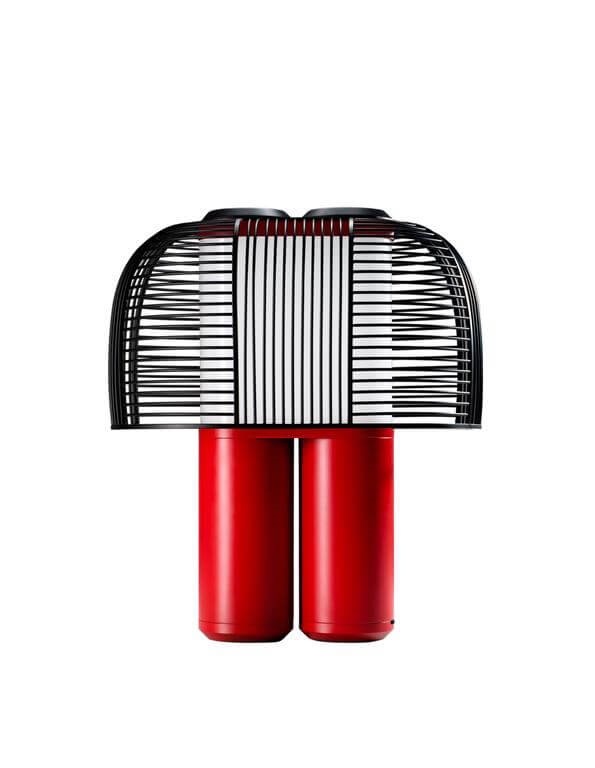 Yasuke bordlampe, rød/sort