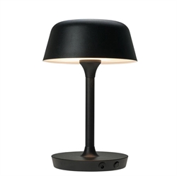 Valencia batterilampe / bordlampe, sort