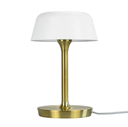 Valencia bordlampe, hvid/messing