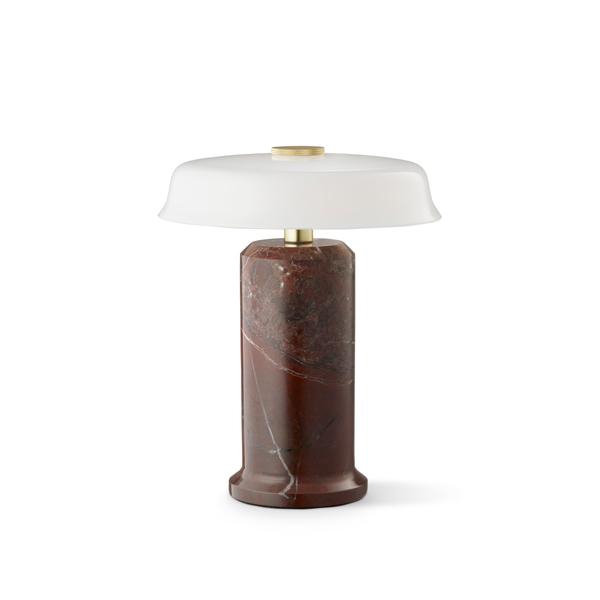 TRIP no. 2 portable batterilampe / bordlampe, burgundy/opal