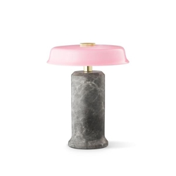 TRIP no. 2 portable batterilampe / bordlampe, silver/rose