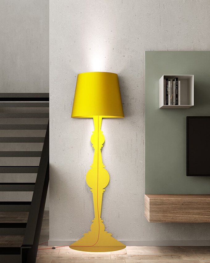 Demi 180 gulvlampe, gul