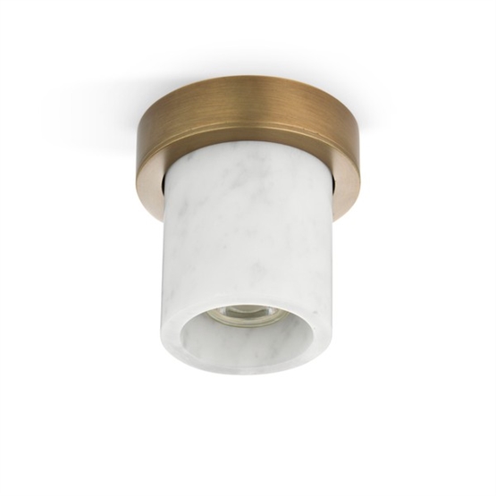 Miss Marble spot, carrara/bruneret messing Miss Marble spot, carrara/bruneret messing