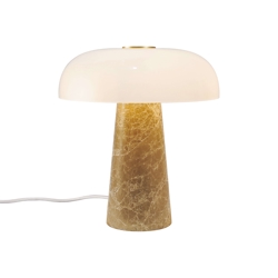 Glossy Mini bordlampe, beige