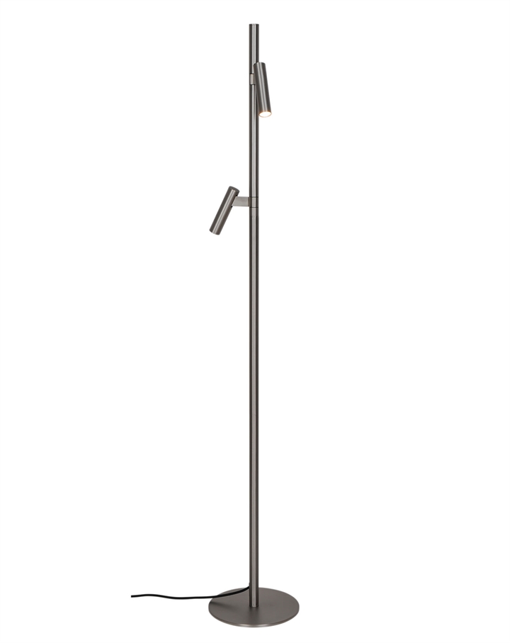 Makoto gulvlampe, satin krom