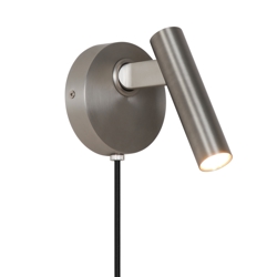 Makoto væglampe, satin krom