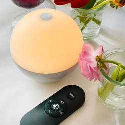 Alba Light Ball batterilampe / bordlampe, shiny hvid (1 stk.)