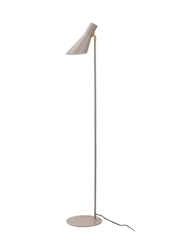 DL12 gulvlampe, beige/messing