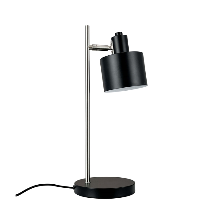 Ocean bordlampe, sort/stål