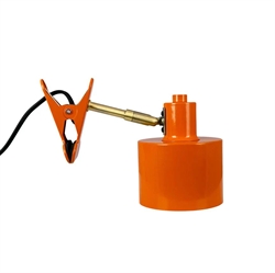 Ocean klemmelampe, orange/messing