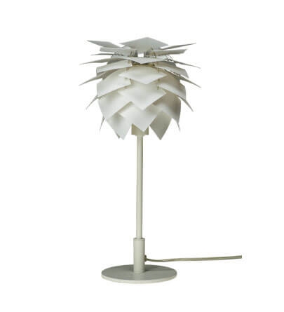 Pineapple høj bordlampe, hvid