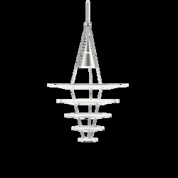 Enigma 545 pendel, børstet alu