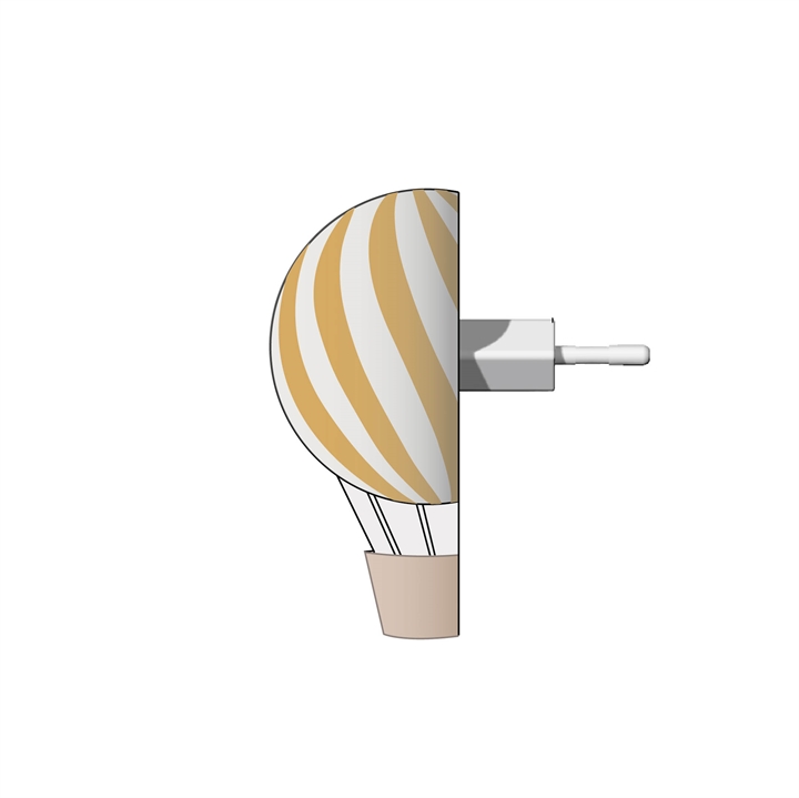 Luftballon honey gold, vågelampe til stikkontakt