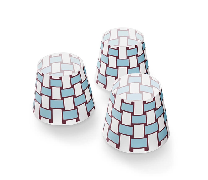 Fatboy® Mini Cappie / skærme til Edison the mini, basket weave sky (3 stk.)