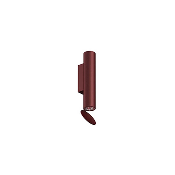 Flos Flauta H225 Spiga væglampe, rubinrød