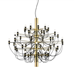 2097/50 lysekrone LED, messing