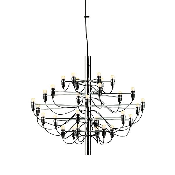 2097/30 lysekrone LED, krom