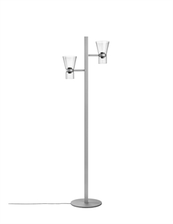Nocturne F2 Cone gulvlampe, sølv