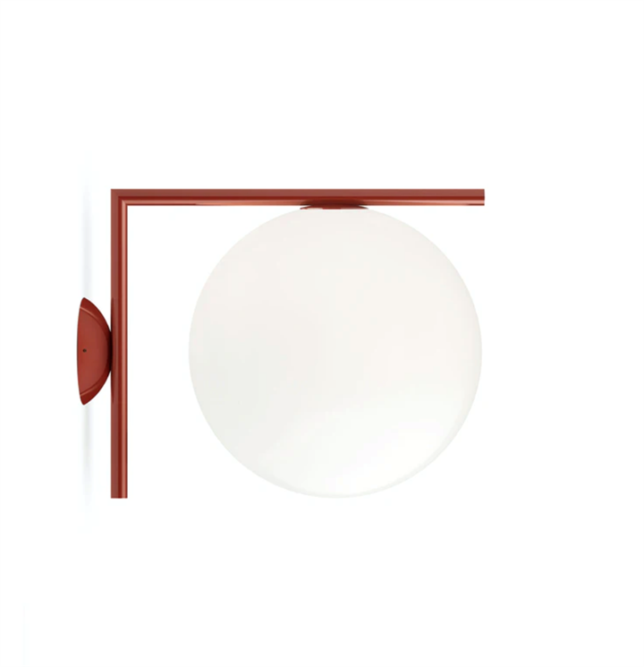 IC Light C/W1 væglampe / loftlampe, vinrød