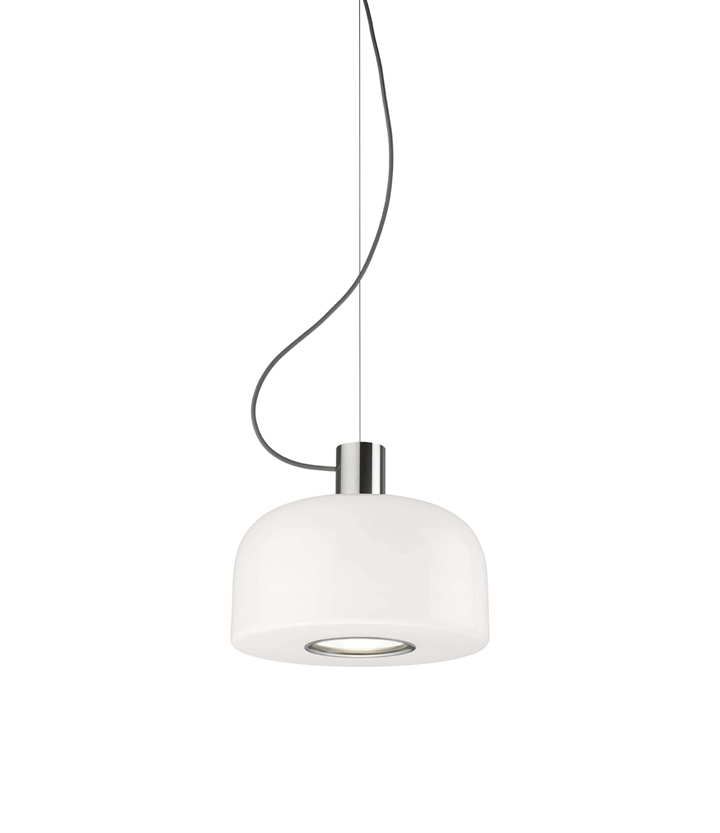 Bellhop Glas S1 pendel, bright aluminium