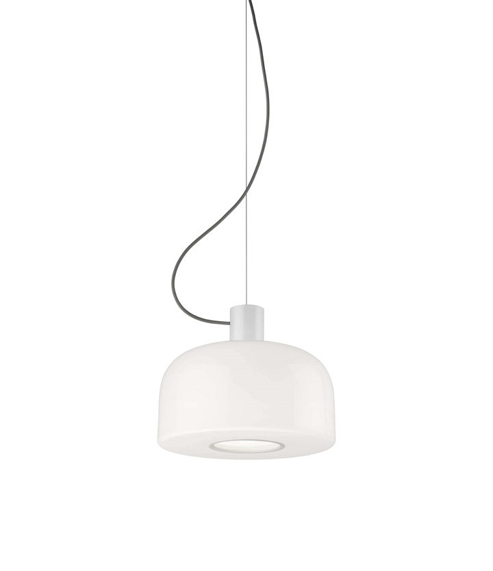 Bellhop Glas S1 pendel, hvid