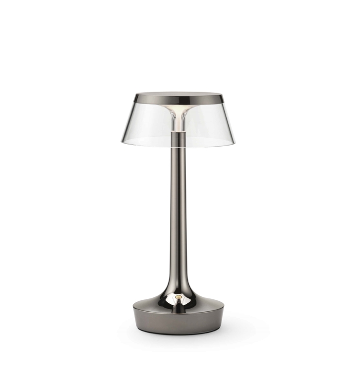 Bon Jour Unplugged batterilampe / bordlampe, black krom