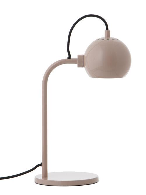 Ball Single bordlampe, blank nude