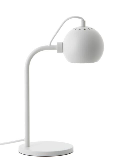 Ball Single bordlampe, mat hvid