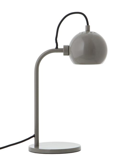Ball Single bordlampe, blank varm grå