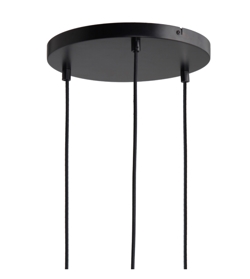 Frandsen baldakin til 3 pendler, mat sort