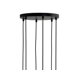 Frandsen baldakin til 6 pendler, mat sort