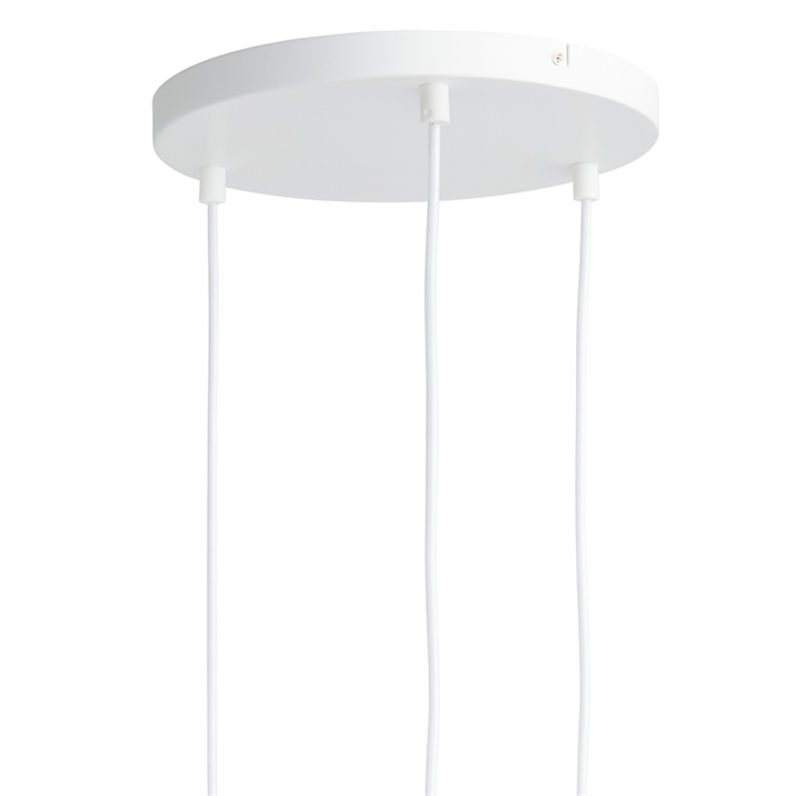 Frandsen baldakin til 3 pendler, mat hvid