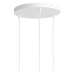 Frandsen baldakin til 3 pendler, mat hvid