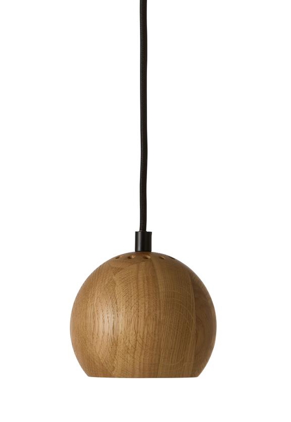 Ball Wood pendel Ø12, eg