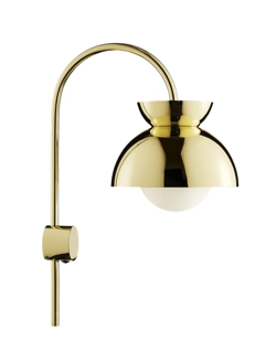 Butterfly væglampe, messing