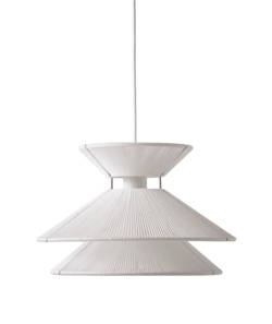 Kiku pendel, hvid/stål