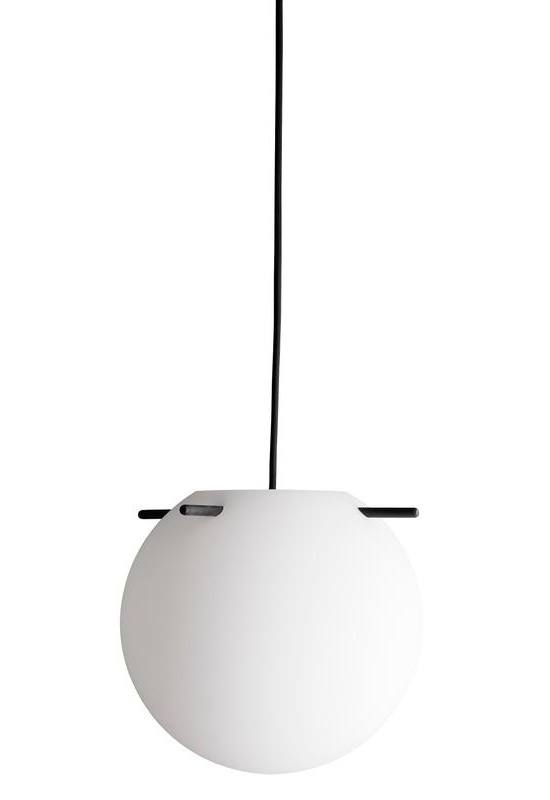 Koi pendel Ø25, opal/sort