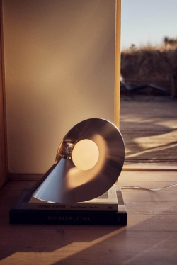 Peel bordlampe, rustfrit stål