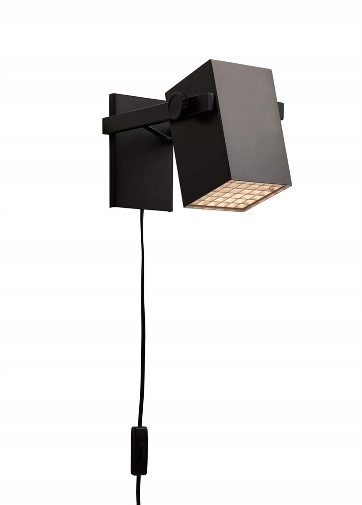 BF Quadro væglampe, mat sort