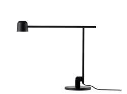 Satellite bordlampe, mat sort