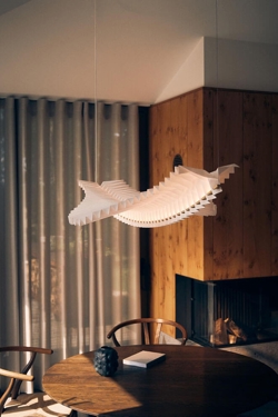 Sora pendel, hvid/messing