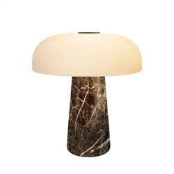 Glossy Mini Portable bordlampe, gråbrun