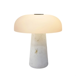 Glossy Mini Portable bordlampe, hvid