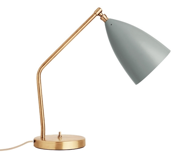 Gräshoppa Bordlampe, blå/grå