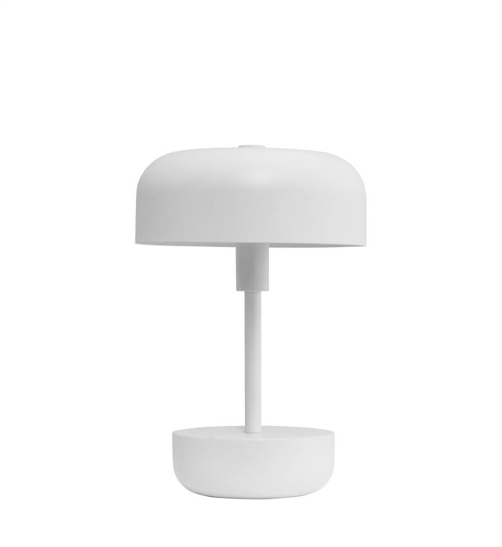 Haipot portable bordlampe/batterilampe, hvid