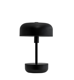 Haipot portable bordlampe/batterilampe, sort