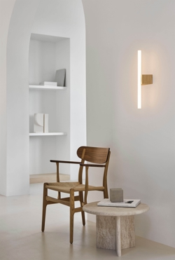 Minimism Single væglampe, eg