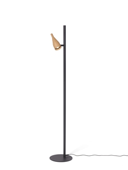 Timber Lounge Single gulvlampe, eg